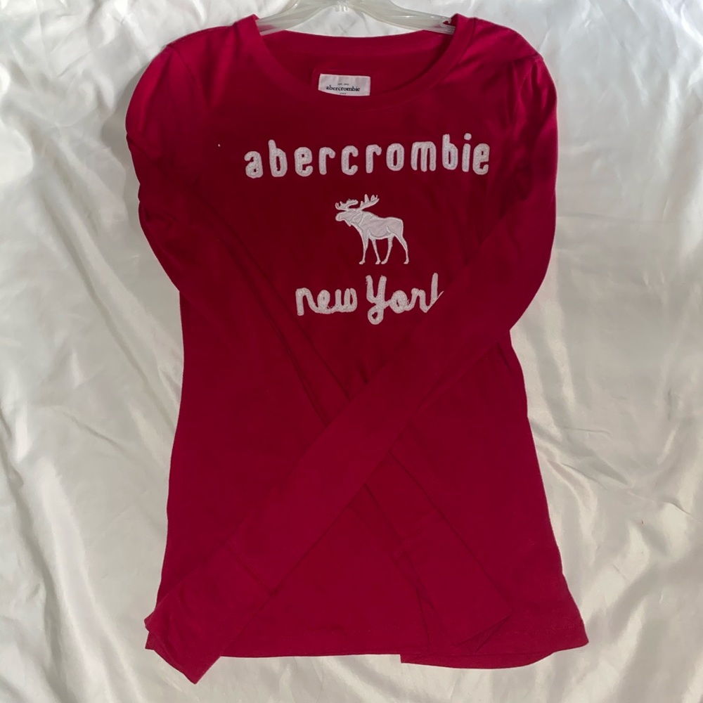 Abercrombie pink long sleeve